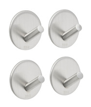 Enkel krok Ø30 mm 4 pk. - børstet stål